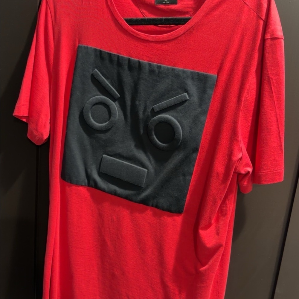 Fendi Red Graphic Men's Shirt